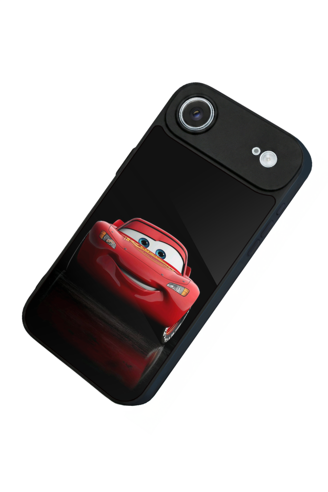 iPhone 17 Air Uyumlu Şimsek McQueen Tasarımlı Glossy Premium Kılıf