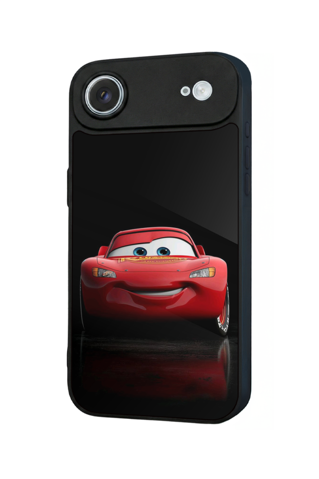 iPhone 17 Air Uyumlu Şimsek McQueen Tasarımlı Glossy Premium Kılıf