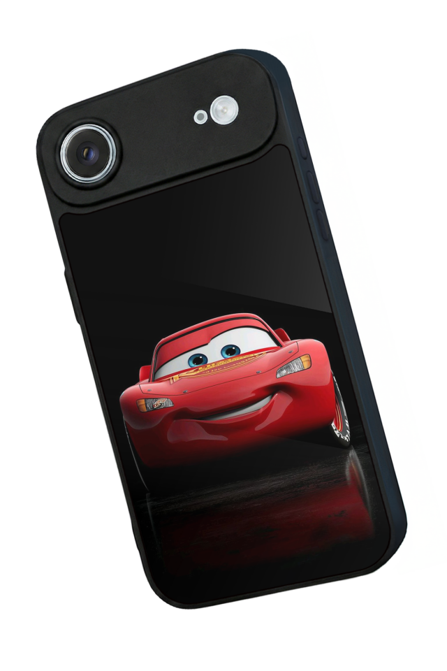iPhone 17 Air Uyumlu Şimsek McQueen Tasarımlı Glossy Premium Kılıf