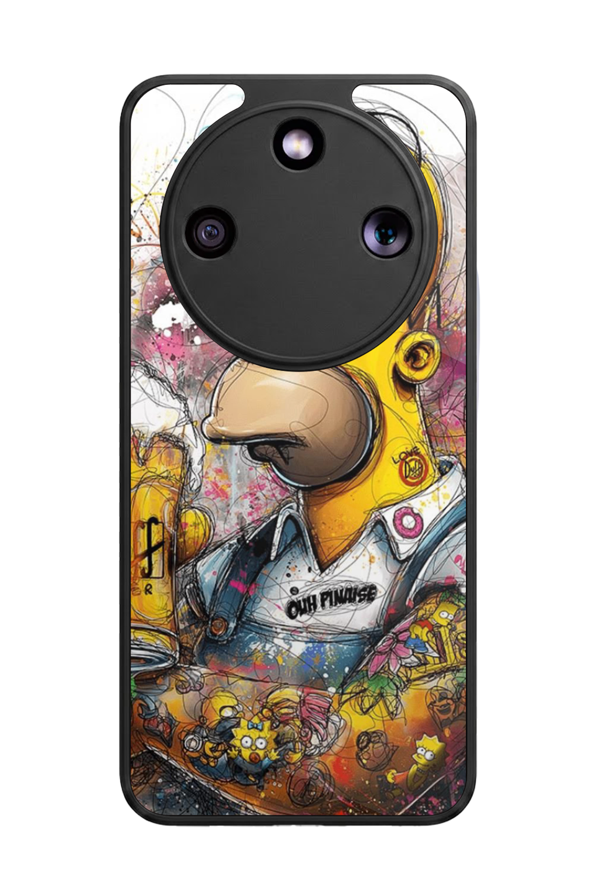 Honor Magic 8 Lite Uyumlu The Simpsons Tasarımlı Glossy Premium Kılıf