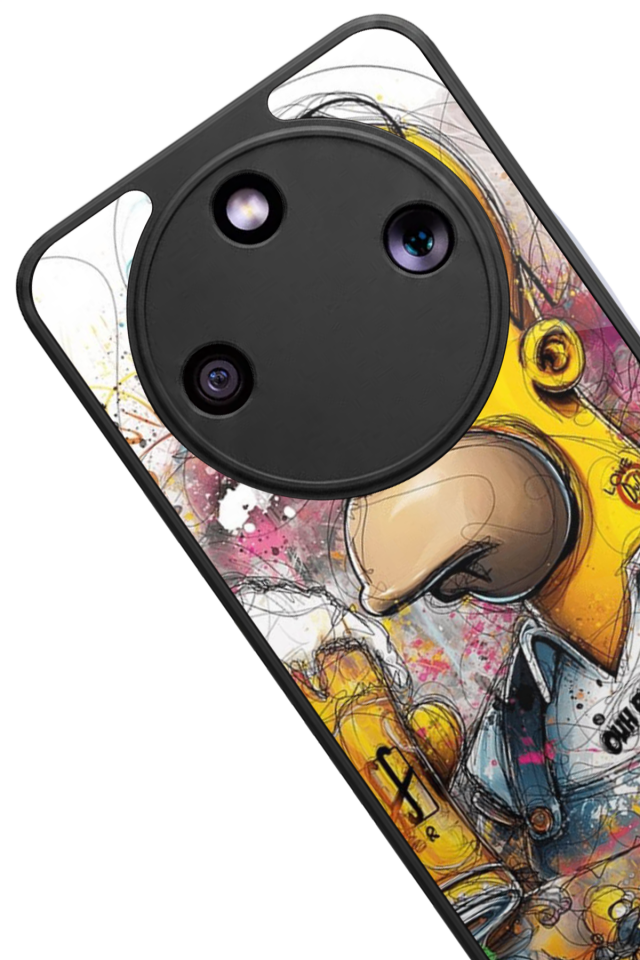 Honor Magic 8 Lite Uyumlu The Simpsons Tasarımlı Glossy Premium Kılıf