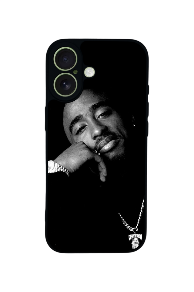 iPhone 17 Uyumlu Tupac Tasarımlı Glossy Premium Kılıf