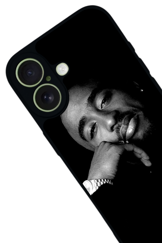 iPhone 17 Uyumlu Tupac Tasarımlı Glossy Premium Kılıf