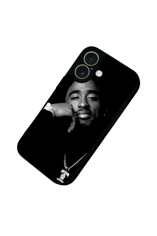 iPhone 17 Uyumlu Tupac Tasarımlı Glossy Premium Kılıf