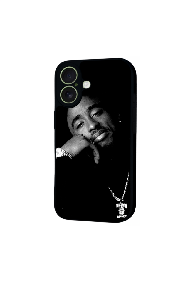 iPhone 17 Uyumlu Tupac Tasarımlı Glossy Premium Kılıf