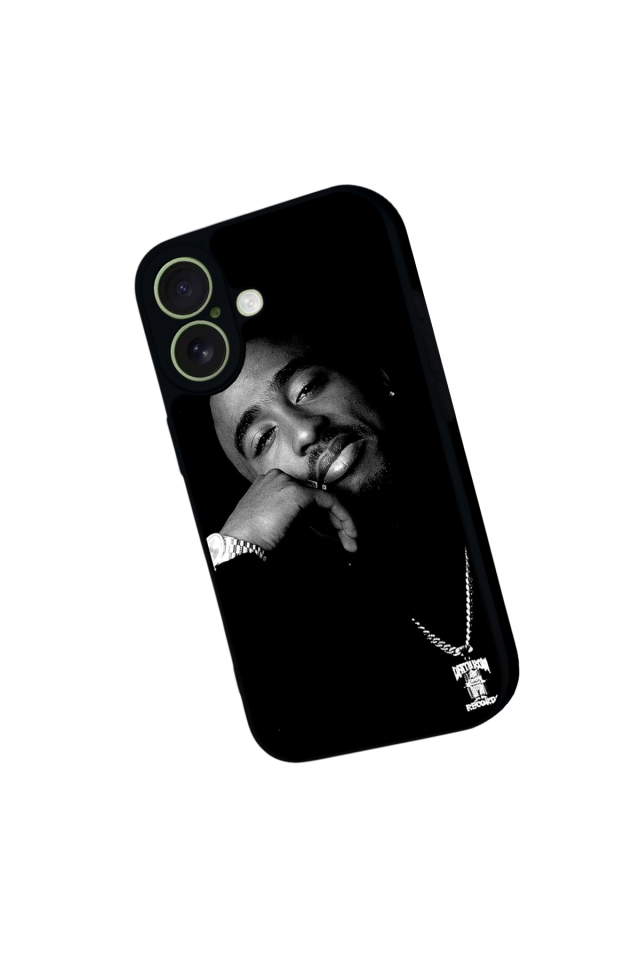 iPhone 17 Uyumlu Tupac Tasarımlı Glossy Premium Kılıf