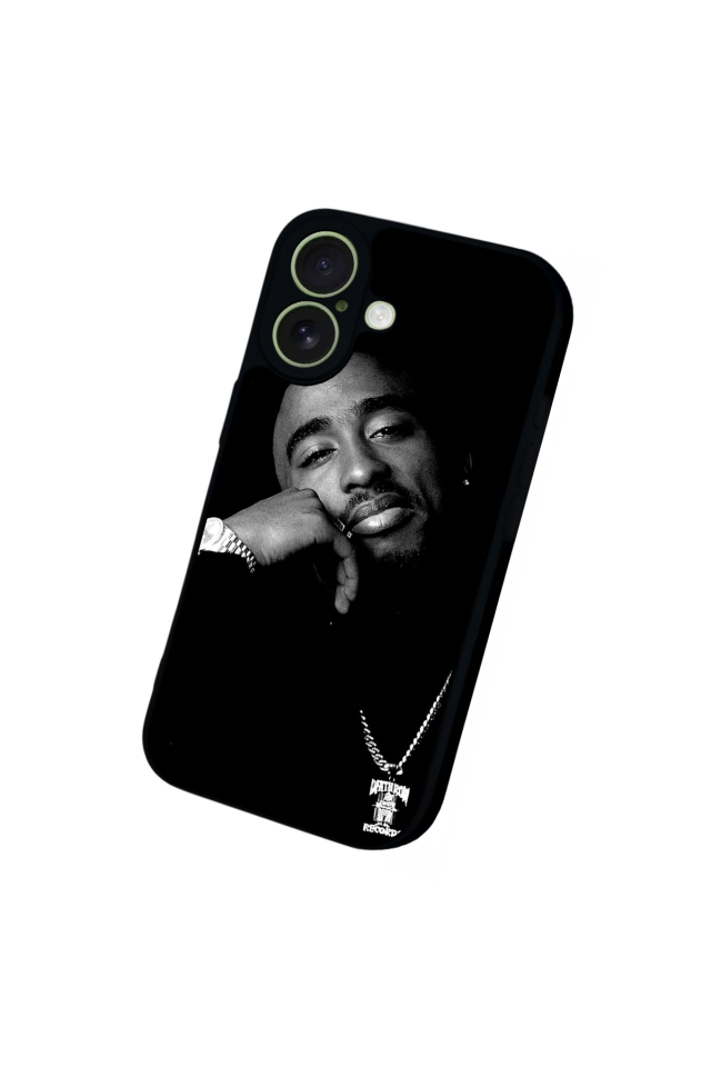 iPhone 17 Uyumlu Tupac Tasarımlı Glossy Premium Kılıf