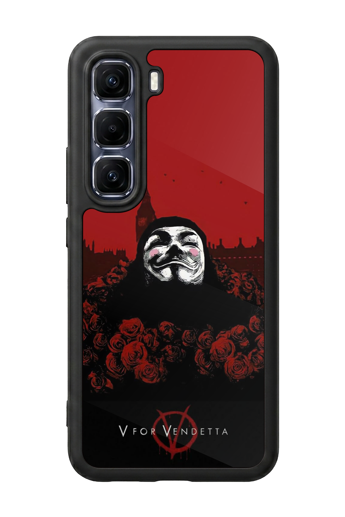 Infinix Hot 60 Pro Plus Uyumlu Vendetta Tasarımlı Glossy Premium Kılıf