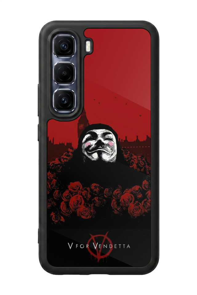 Infinix Hot 60 Pro Plus Uyumlu Vendetta Tasarımlı Glossy Premium Kılıf