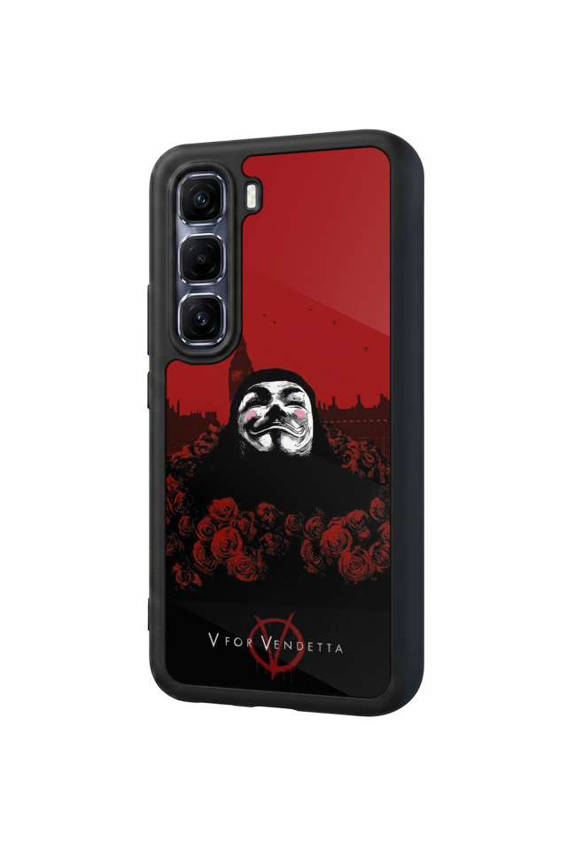 Infinix Hot 60 Pro Plus Uyumlu Vendetta Tasarımlı Glossy Premium Kılıf