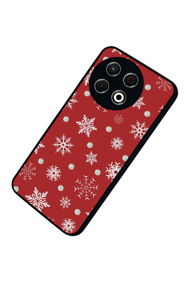 Tecno Spark 30 Pro Uyumlu Yilbasi Christmas Tasarımlı Glossy Premium Kılıf