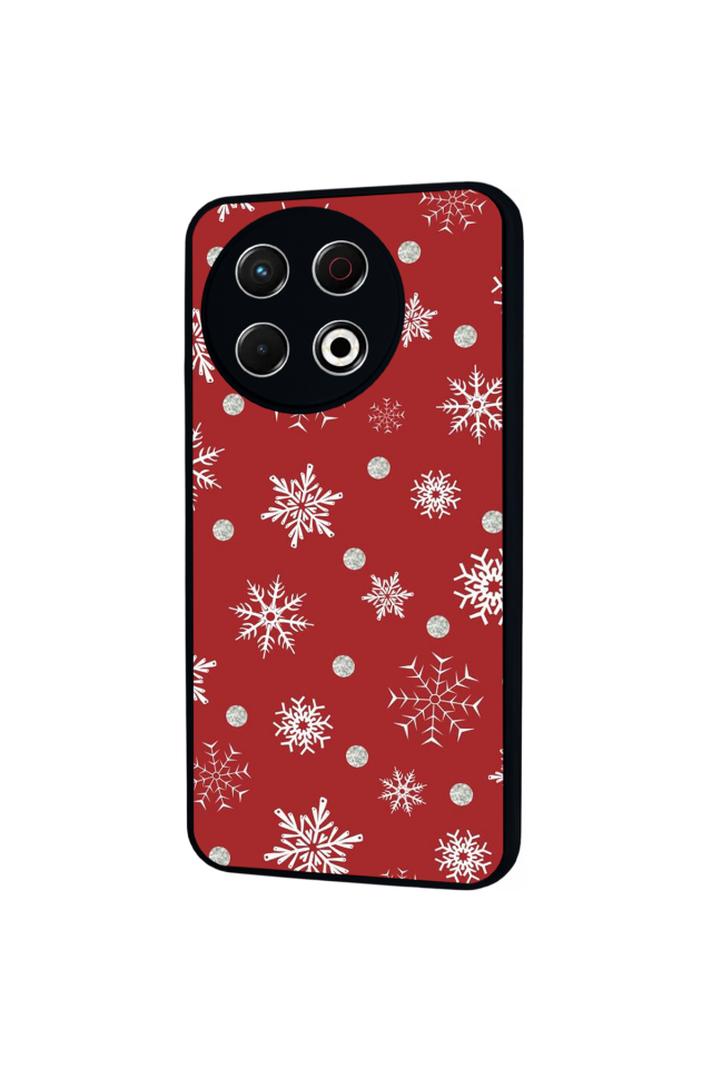 Tecno Spark 30 Pro Uyumlu Yilbasi Christmas Tasarımlı Glossy Premium Kılıf