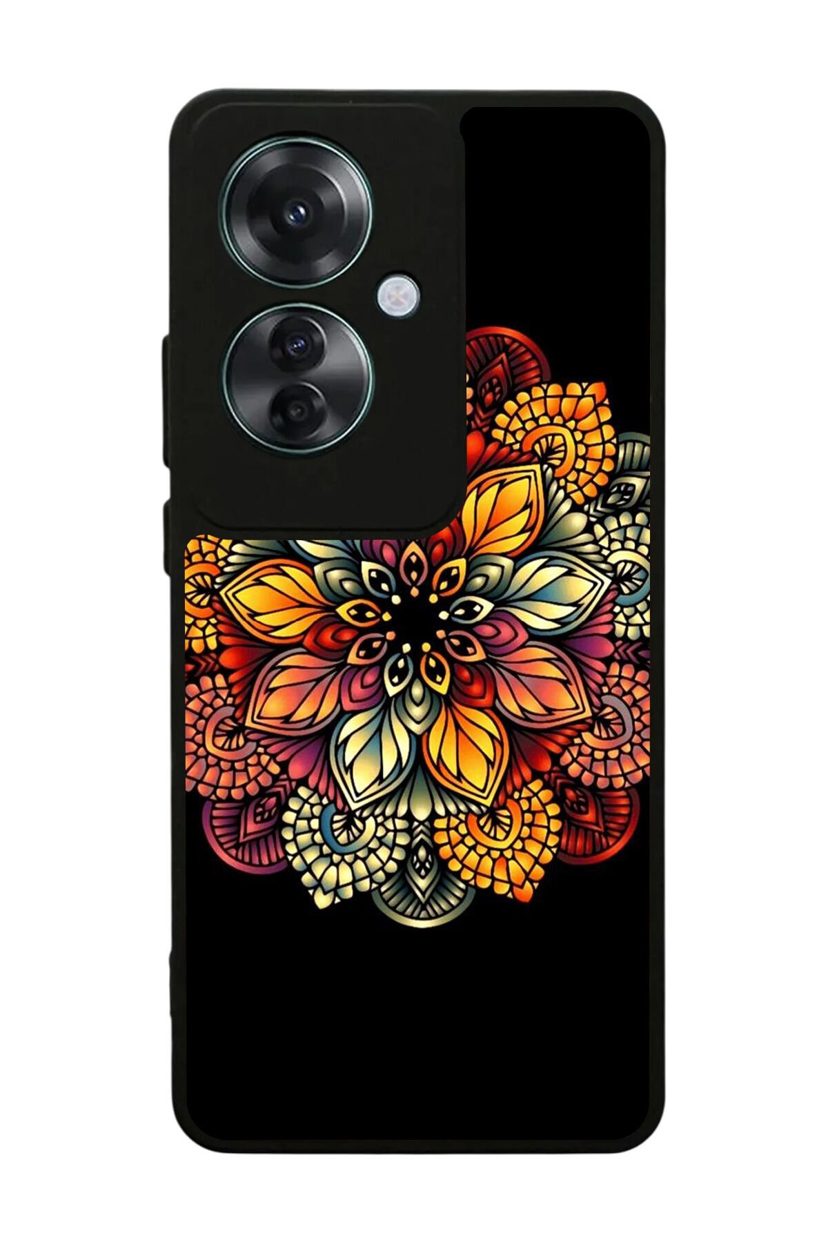 Oppo Reno 11F Uyumlu Mandala Tasarımlı Glossy Premium Kılıf