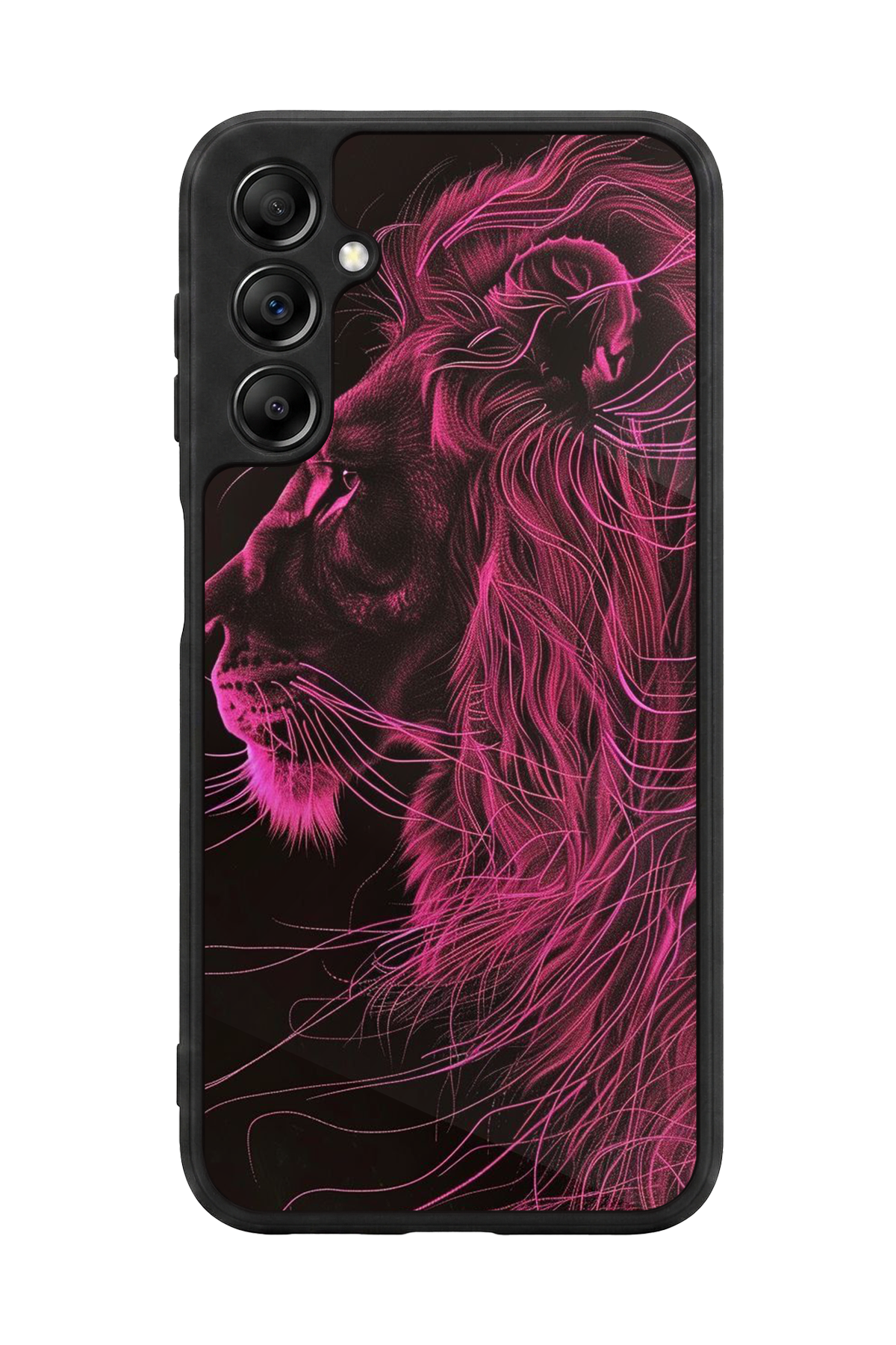 Samsung Galaxy A14 Uyumlu Aslan Tasarımlı Glossy Premium Kılıf