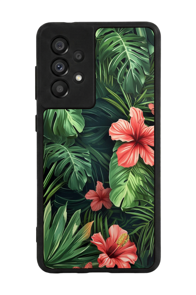 Samsung Galaxy A73 Uyumlu Botanik Tasarımlı Glossy Premium Kılıf