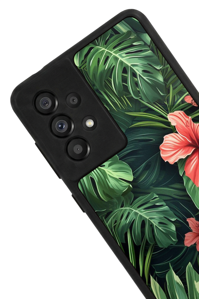 Samsung Galaxy A73 Uyumlu Botanik Tasarımlı Glossy Premium Kılıf