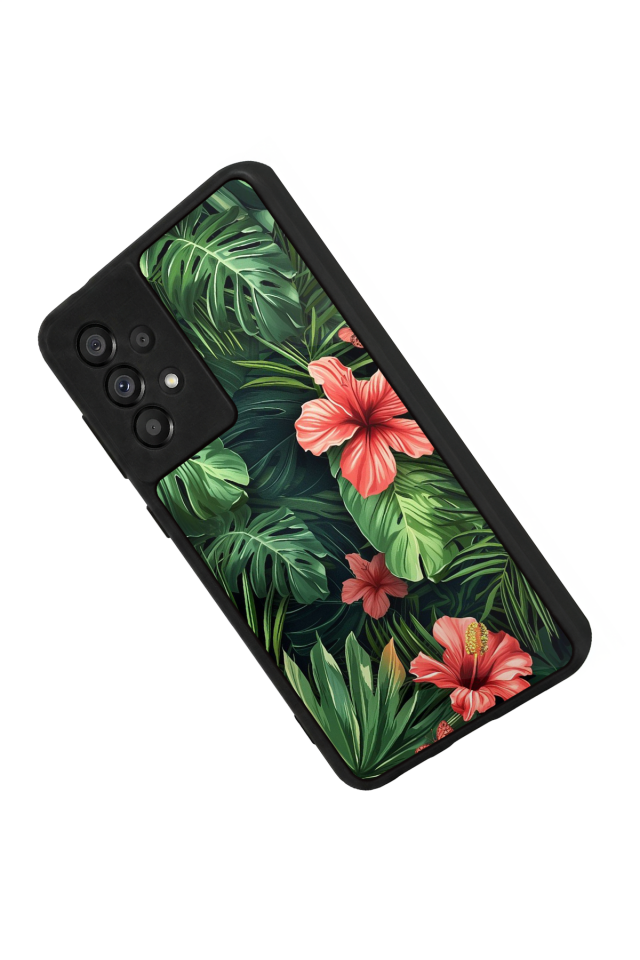 Samsung Galaxy A73 Uyumlu Botanik Tasarımlı Glossy Premium Kılıf