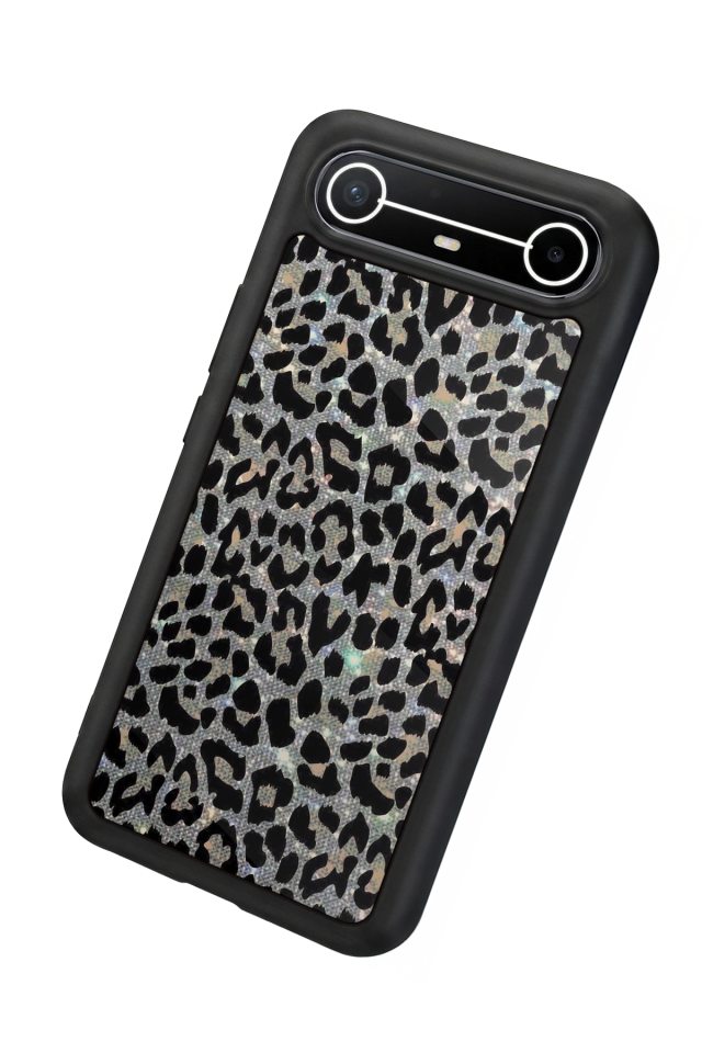 Tecno Spark Slim 5G Uyumlu Hologram Leopar Tasarımlı Glossy Premium Kılıf