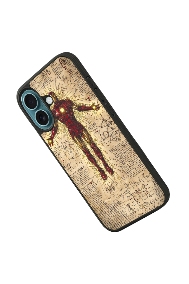 iPhone 16 Uyumlu Iron Man ( Demir Adam ) Tasarımlı Glossy Premium Kılıf