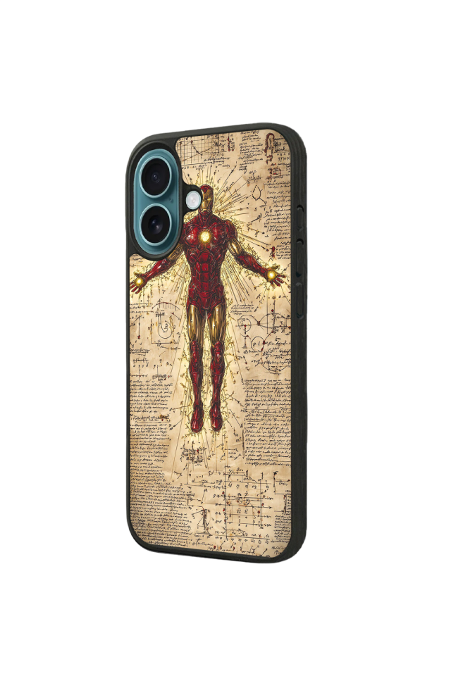 iPhone 16 Uyumlu Iron Man ( Demir Adam ) Tasarımlı Glossy Premium Kılıf