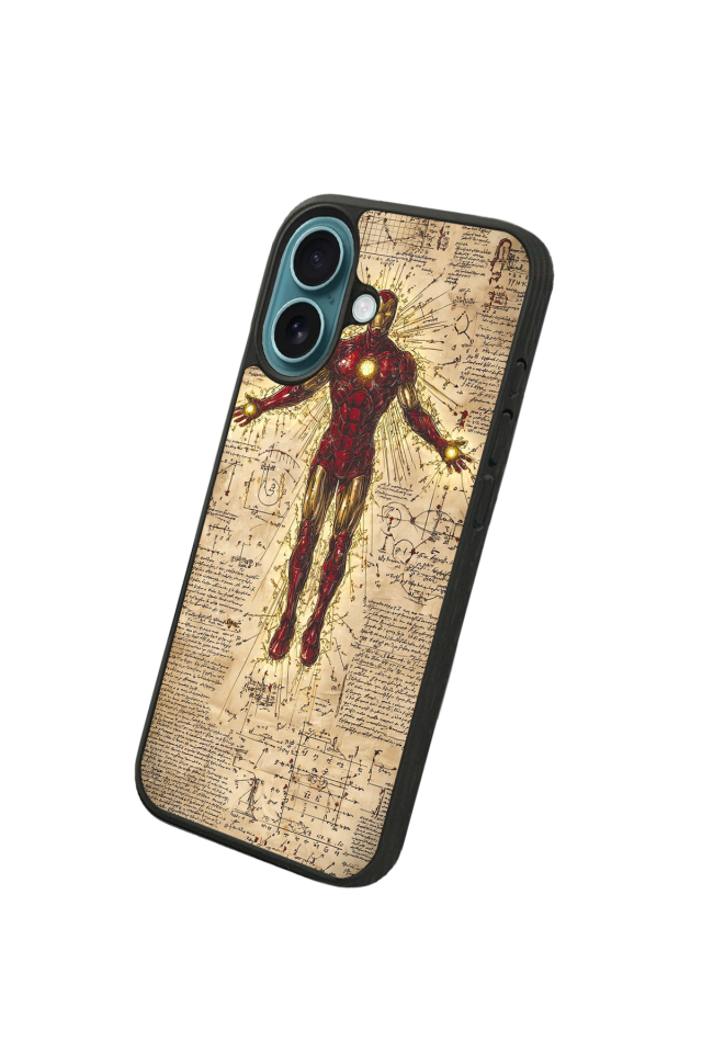 iPhone 16 Uyumlu Iron Man ( Demir Adam ) Tasarımlı Glossy Premium Kılıf