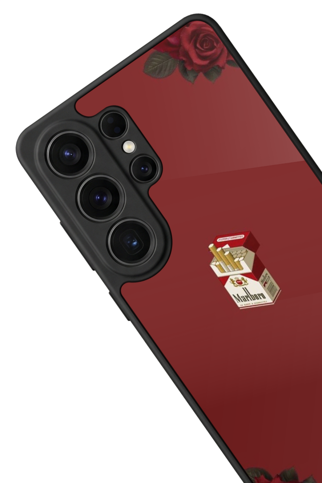 Samsung Galaxy S26 Ultra Uyumlu Kirmizi Tasarımlı Glossy Premium Kılıf