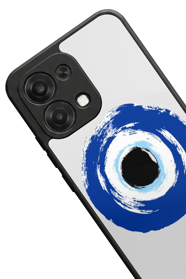 Oppo A6 Pro Uyumlu Nazar Tasarımlı Glossy Premium Kılıf