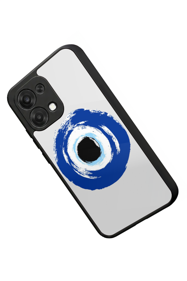 Oppo A6 Pro Uyumlu Nazar Tasarımlı Glossy Premium Kılıf