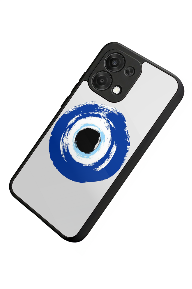 Oppo A6 Pro Uyumlu Nazar Tasarımlı Glossy Premium Kılıf