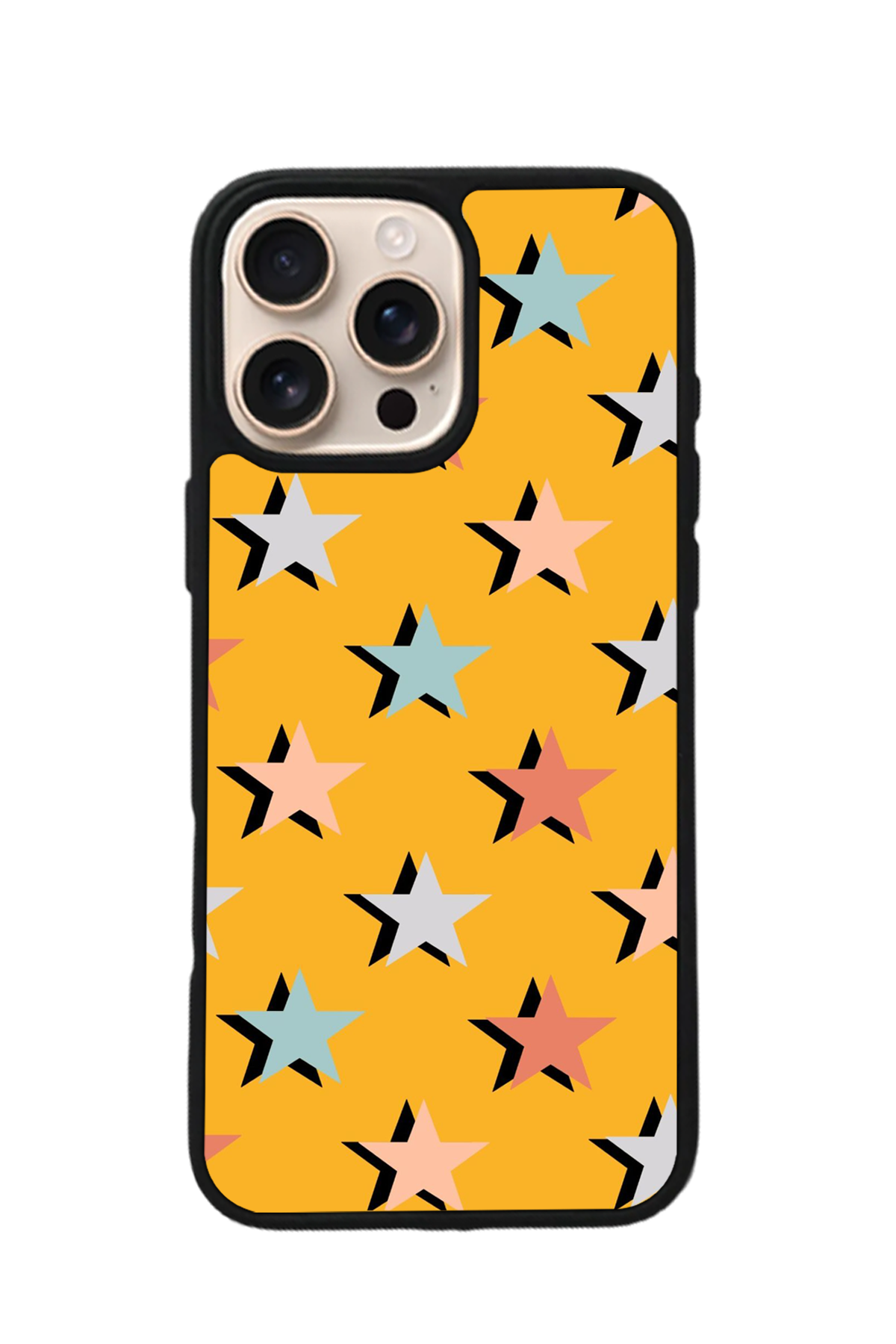 iPhone 16 Pro Max Uyumlu Retro Yildizlar Tasarımlı Glossy Premium Kılıf