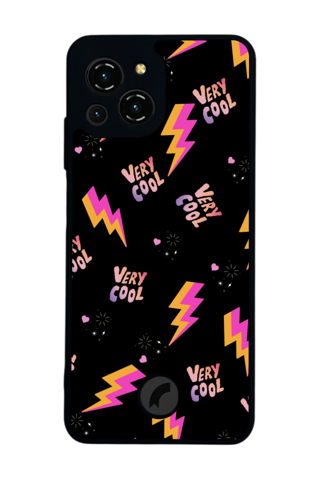 Reeder S23 Pro Max Uyumlu Simsek Tasarımlı Glossy Premium Kılıf