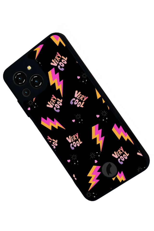 Reeder S23 Pro Max Uyumlu Simsek Tasarımlı Glossy Premium Kılıf