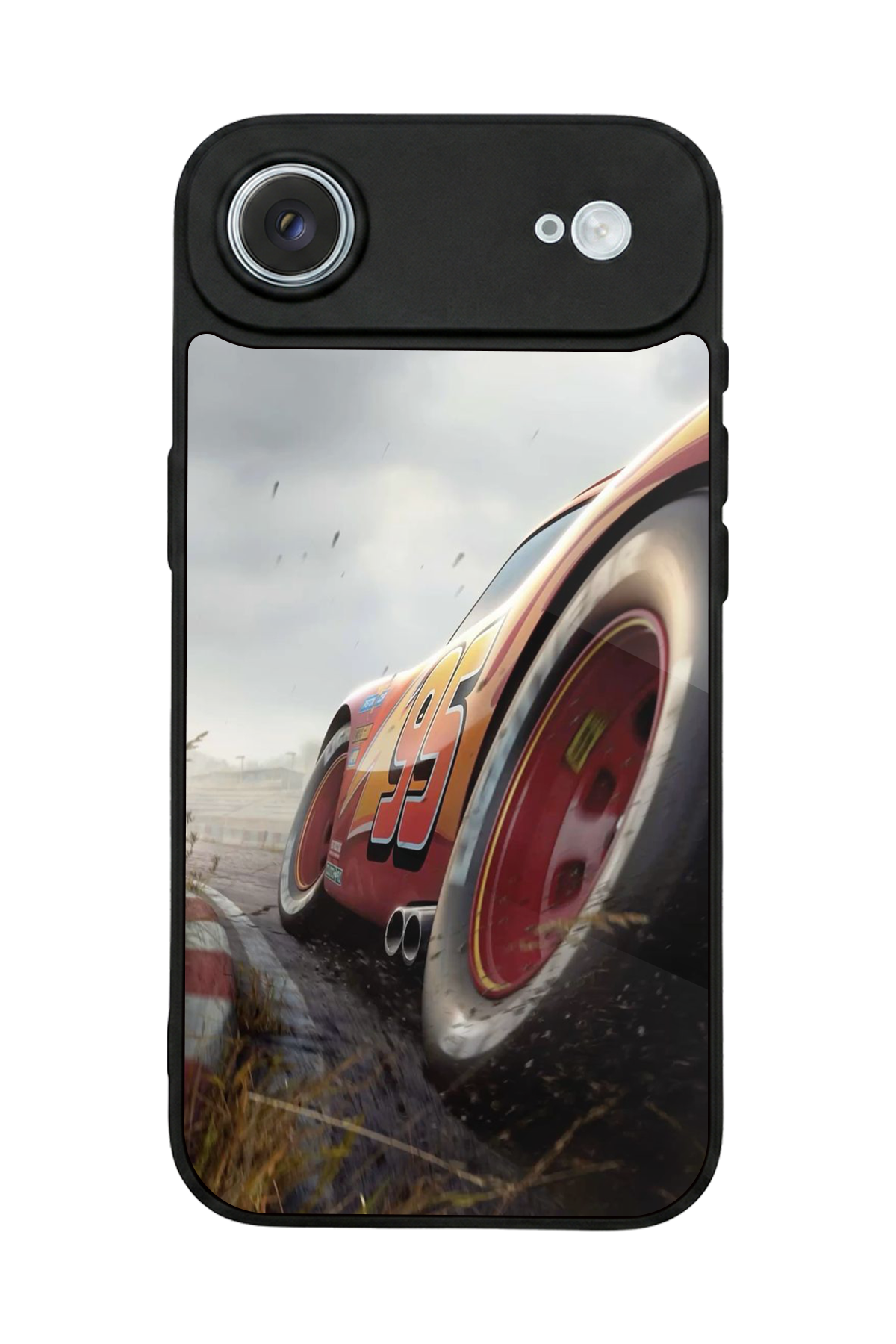 iPhone 17 Air Uyumlu Şimsek McQueen Tasarımlı Glossy Premium Kılıf
