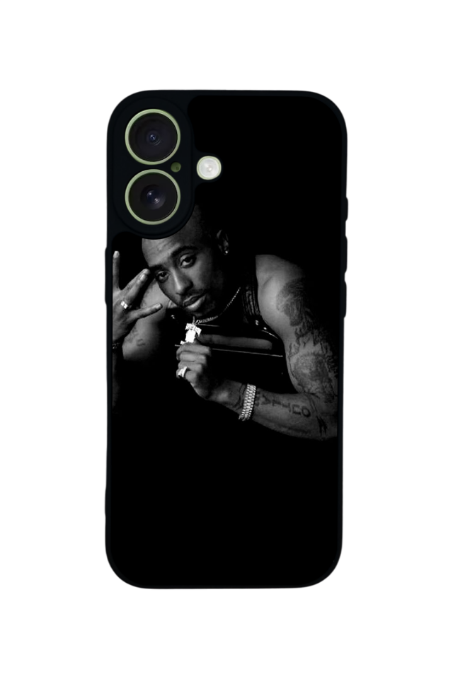 iPhone 17 Uyumlu Tupac Tasarımlı Glossy Premium Kılıf