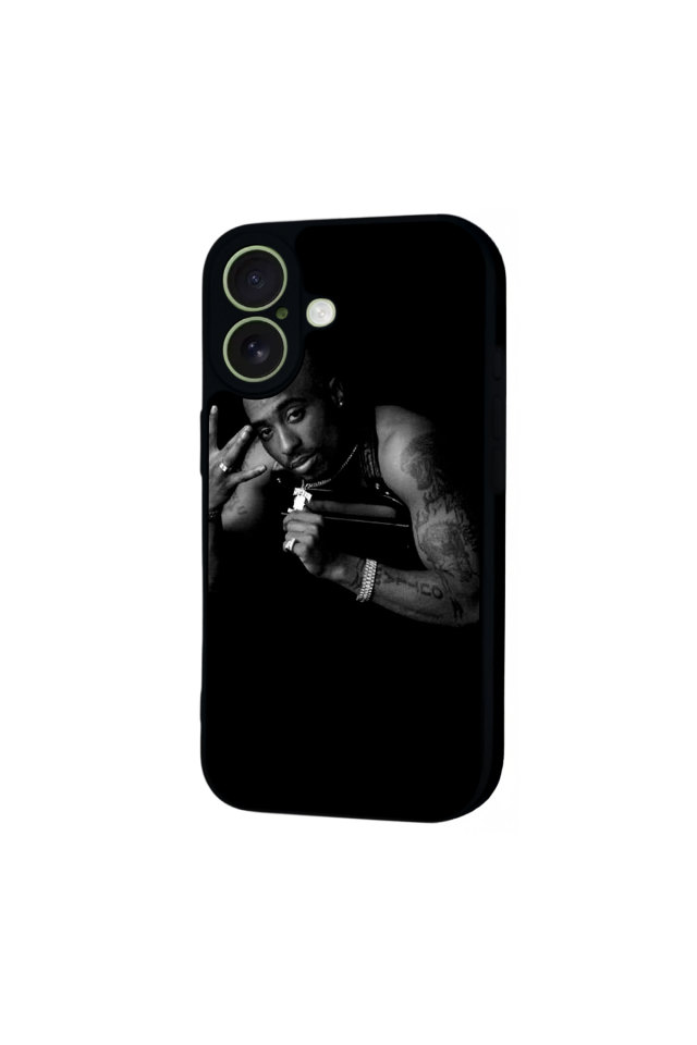 iPhone 17 Uyumlu Tupac Tasarımlı Glossy Premium Kılıf