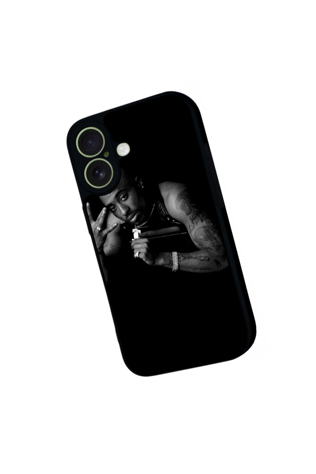 iPhone 17 Uyumlu Tupac Tasarımlı Glossy Premium Kılıf