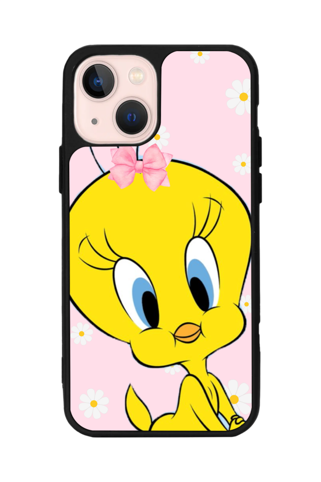 iPhone 13/14 Uyumlu Tweety Tasarımlı Glossy Premium Kılıf