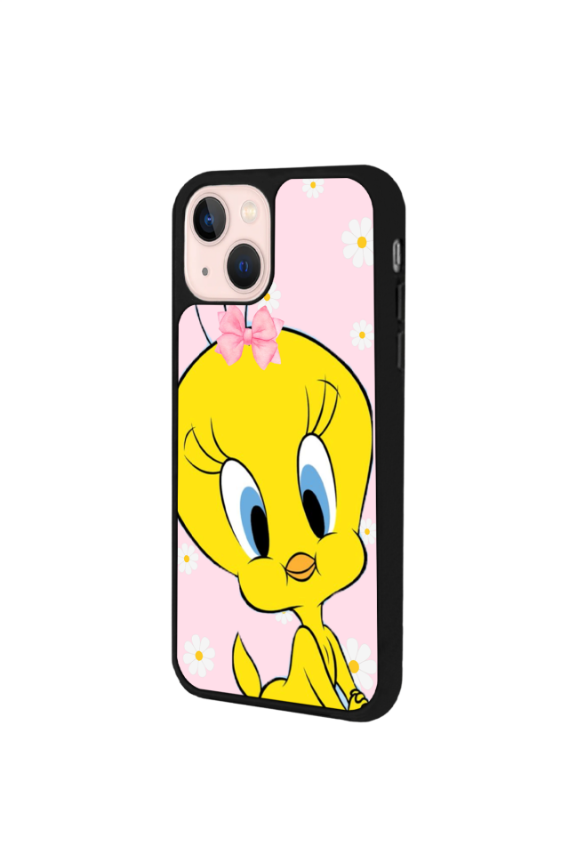 iPhone 13/14 Uyumlu Tweety Tasarımlı Glossy Premium Kılıf