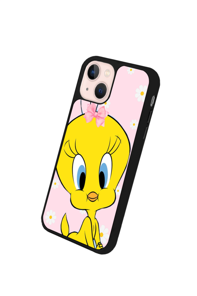 iPhone 13/14 Uyumlu Tweety Tasarımlı Glossy Premium Kılıf