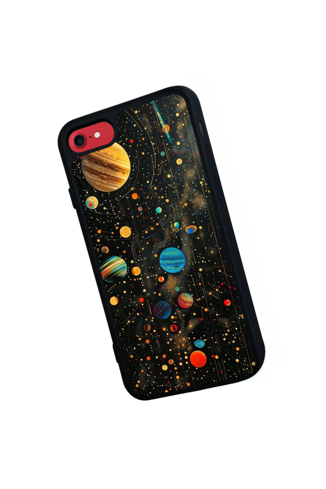 iPhone 8 Uyumlu Uzay Tasarımlı Glossy Premium Kılıf