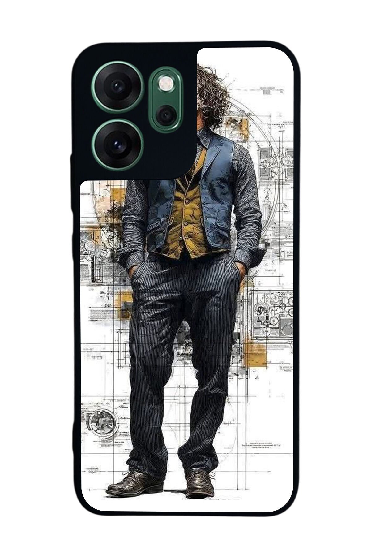 Oppo Reno 14F Uyumlu Joker Tasarımlı Glossy Premium Kılıf