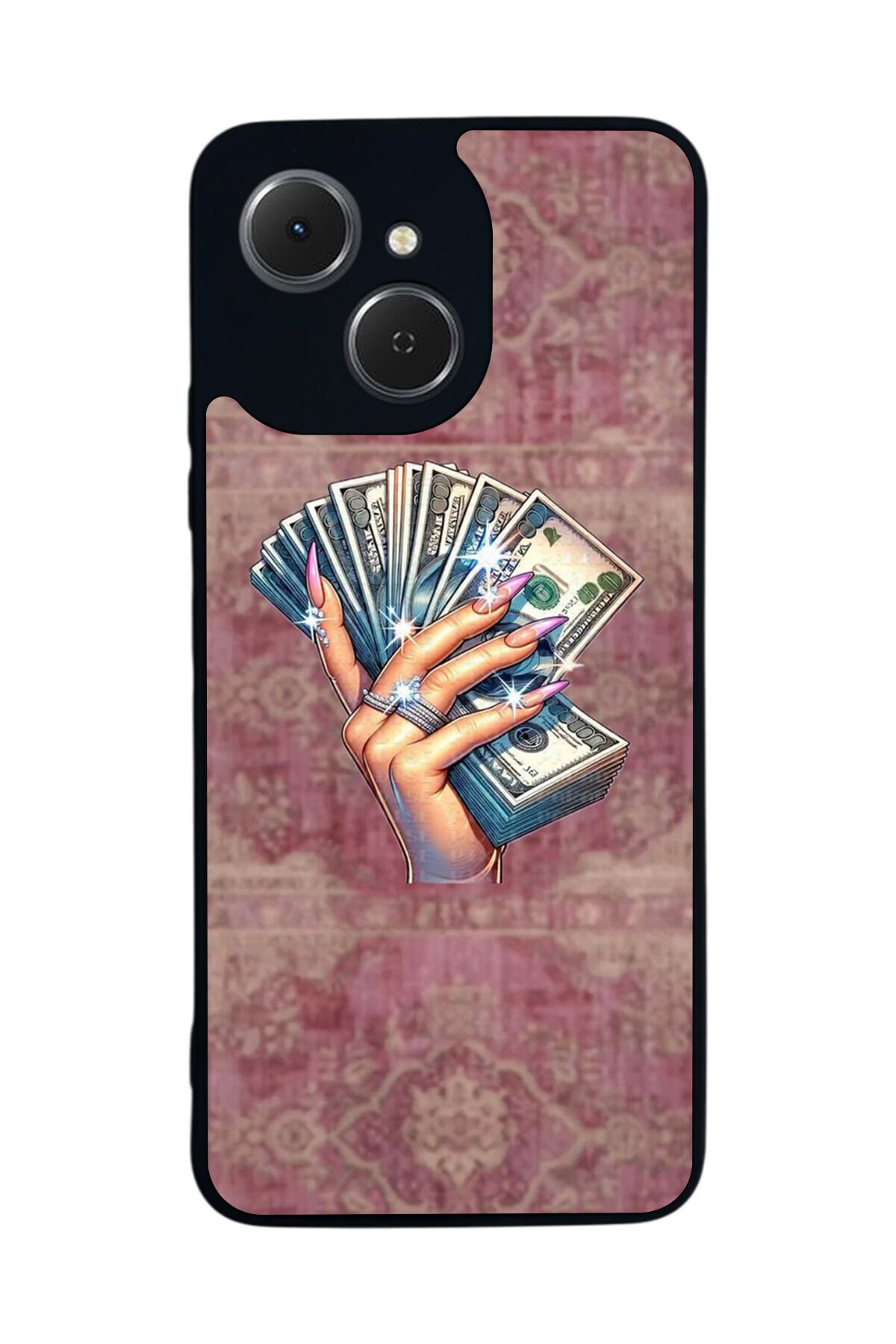 Tecno Spark 40C Uyumlu Money Para Tasarımlı Glossy Premium Kılıf