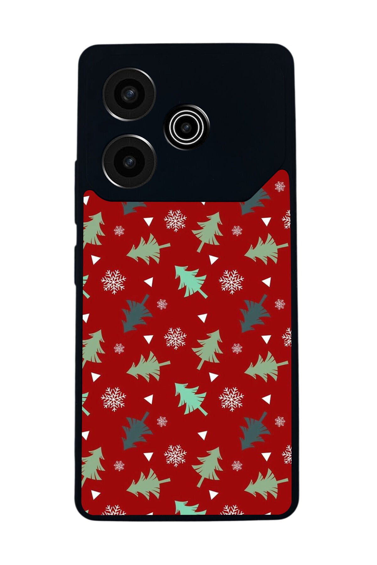 Tecno Pova 6 Uyumlu Yilbasi Christmas Tasarımlı Glossy Premium Kılıf