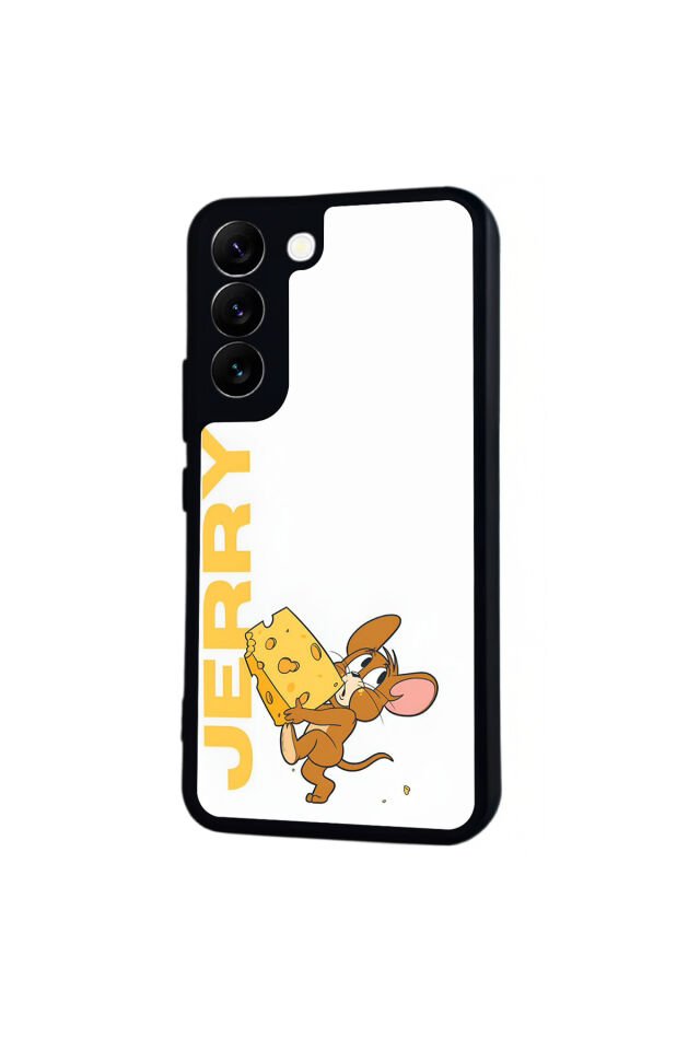 Samsung Galaxy S22 Uyumlu Tom And Jerry Tasarımlı Glossy Premium Kılıf