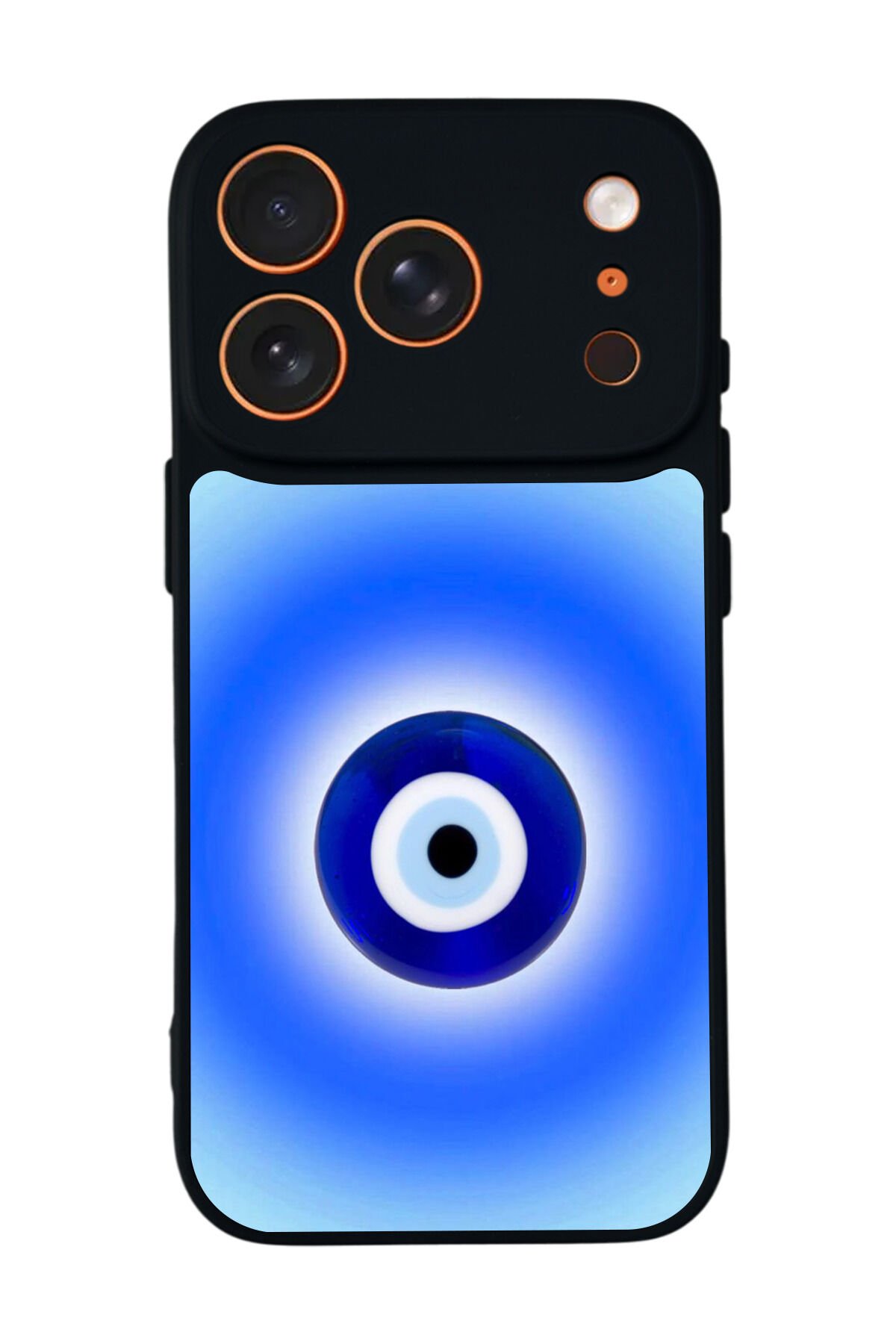 iPhone 17 Pro Uyumlu Nazar Tasarımlı Glossy Premium Kılıf