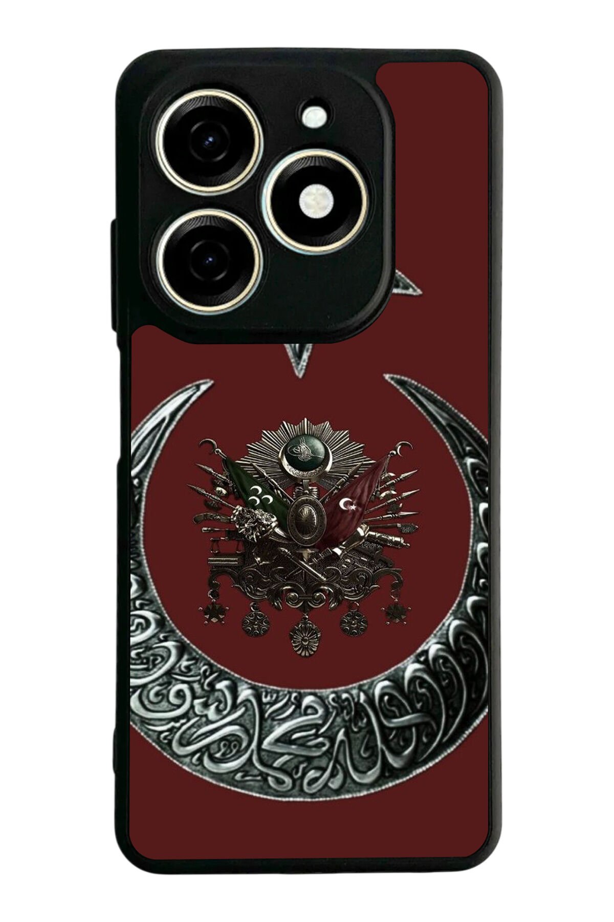 Infınıx Smart 8 Pro Uyumlu Osmanli Tugrasi Tasarımlı Glossy Premium Kılıf