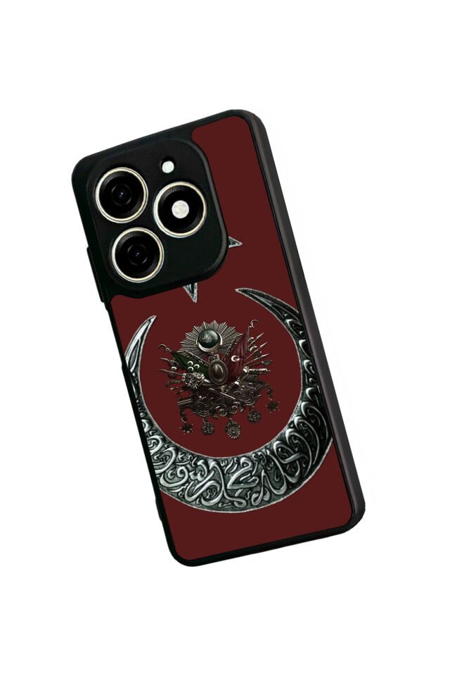 Infınıx Smart 8 Pro Uyumlu Osmanli Tugrasi Tasarımlı Glossy Premium Kılıf