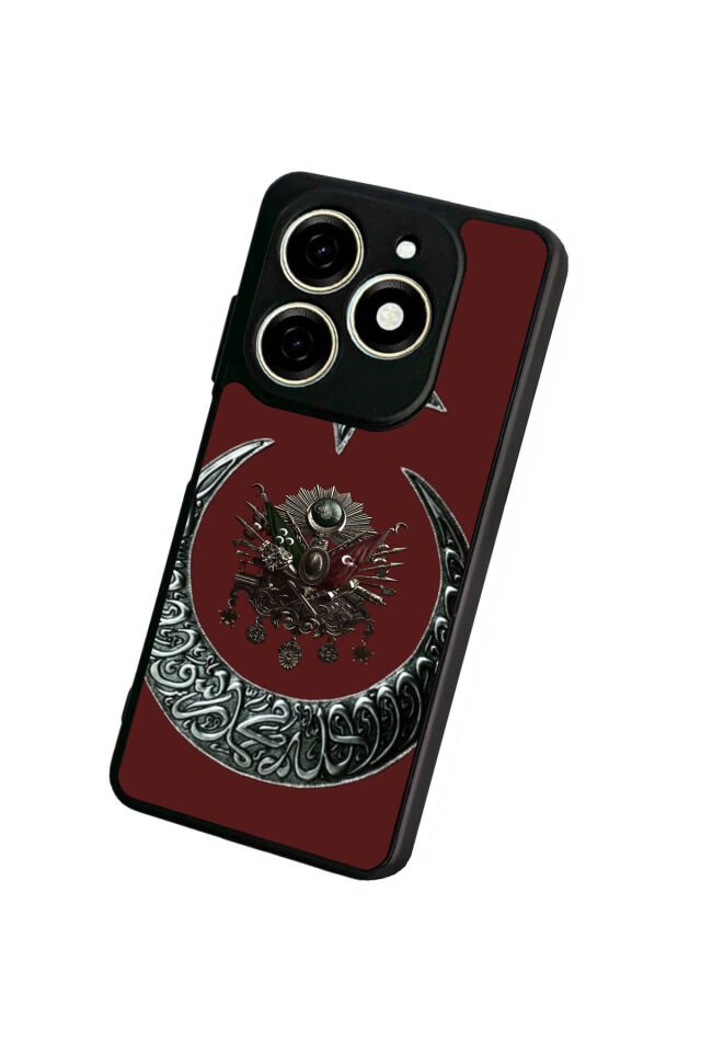 Infınıx Smart 8 Pro Uyumlu Osmanli Tugrasi Tasarımlı Glossy Premium Kılıf