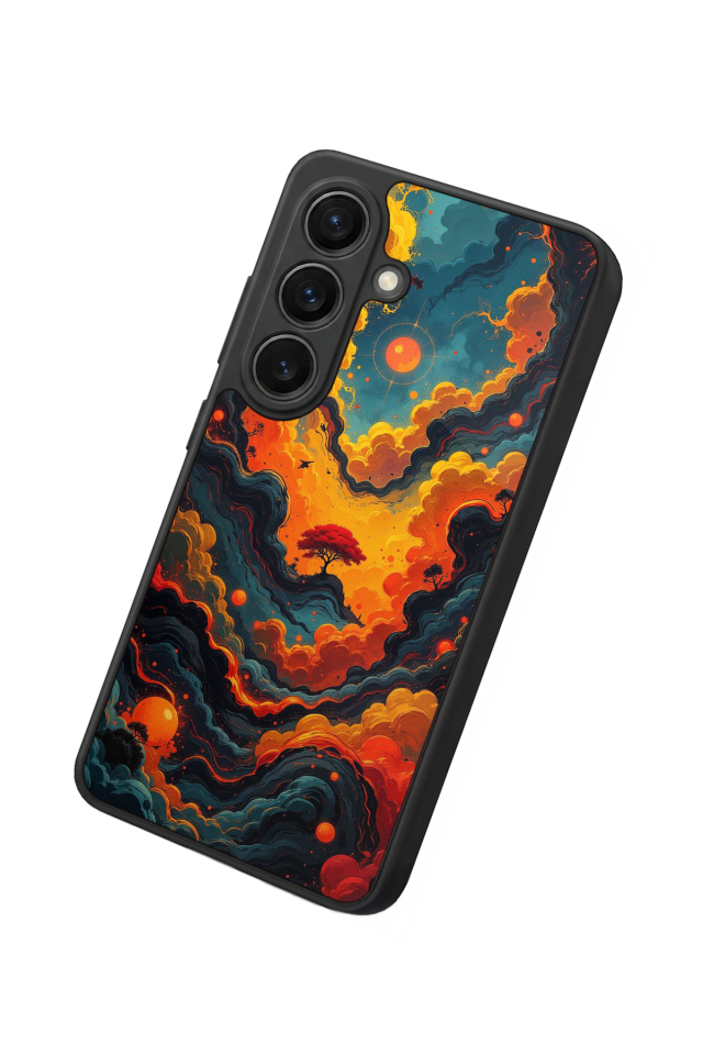 Samsung Galaxy S26 Uyumlu Abstract Tasarımlı Glossy Premium Kılıf