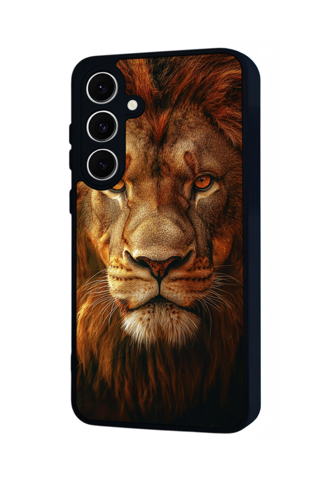 Samsung Galaxy S24 FE Uyumlu Aslan Tasarımlı Glossy Premium Kılıf